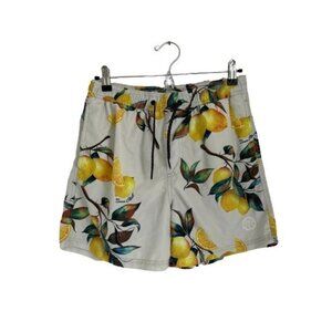 Jack & Jones Swim Trunks Lemon Design Lined Size Small